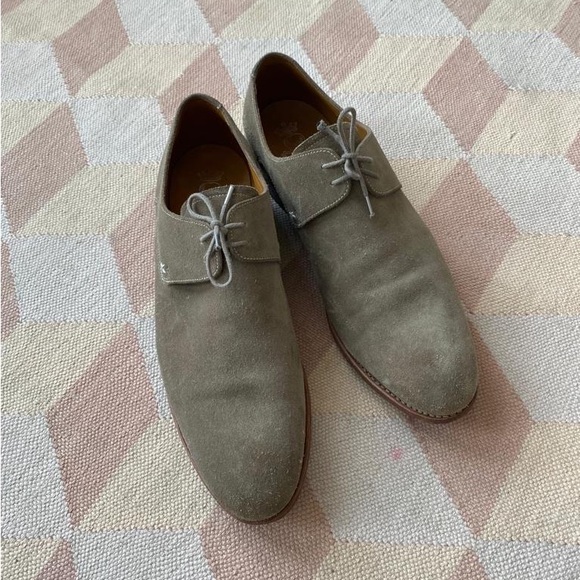 Barker Black Wallace Shoe in Tan Suede - Picture 2 of 5